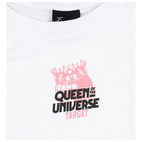 Target Παιδικό σετ Crop Top & Bermuda Single Jersey ''Queen'' Target Παιδικό σετ Crop Top & Bermuda Single Jersey ''Queen''